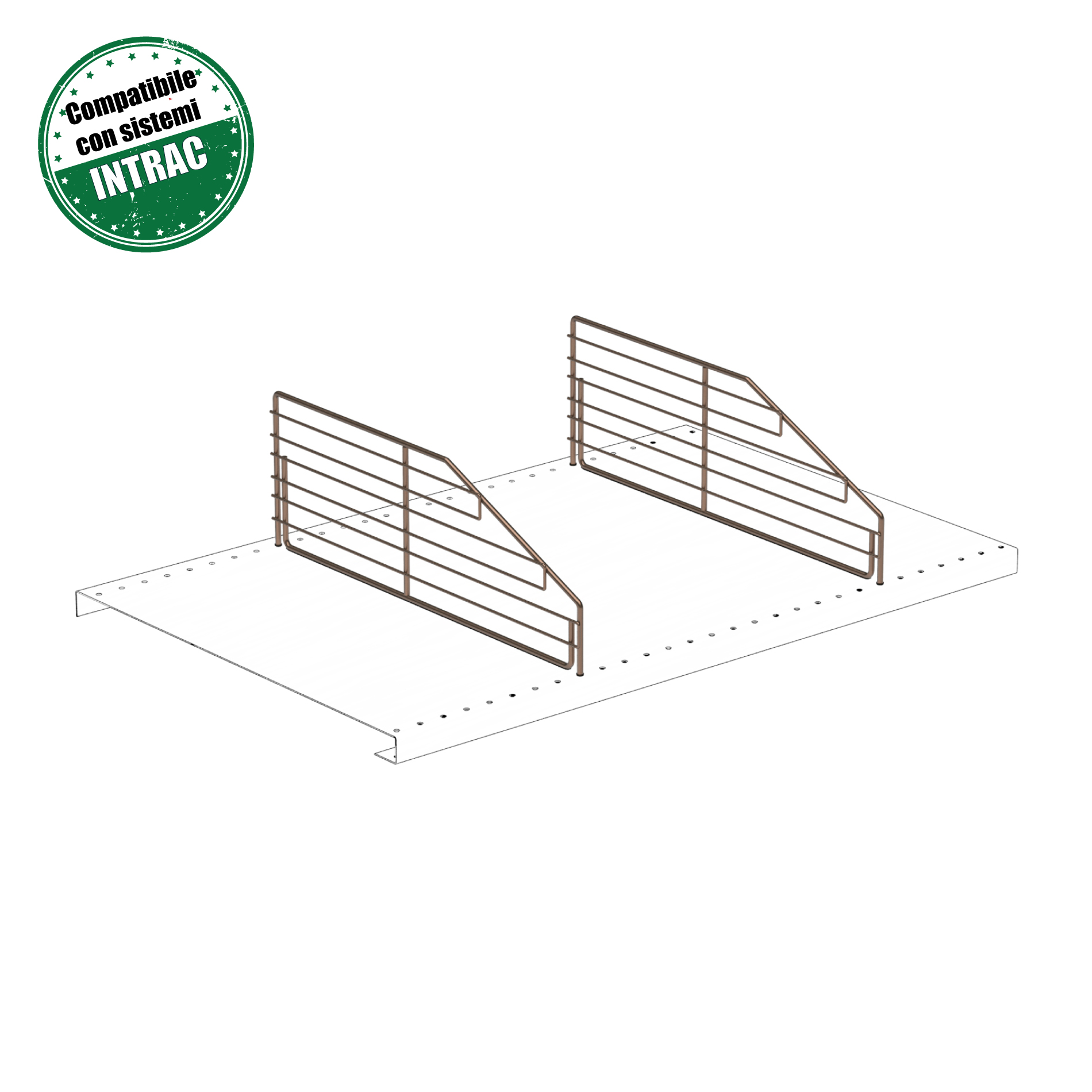 Trapezoidal divider 125/75 Intrac compatible (ST-0072)-image