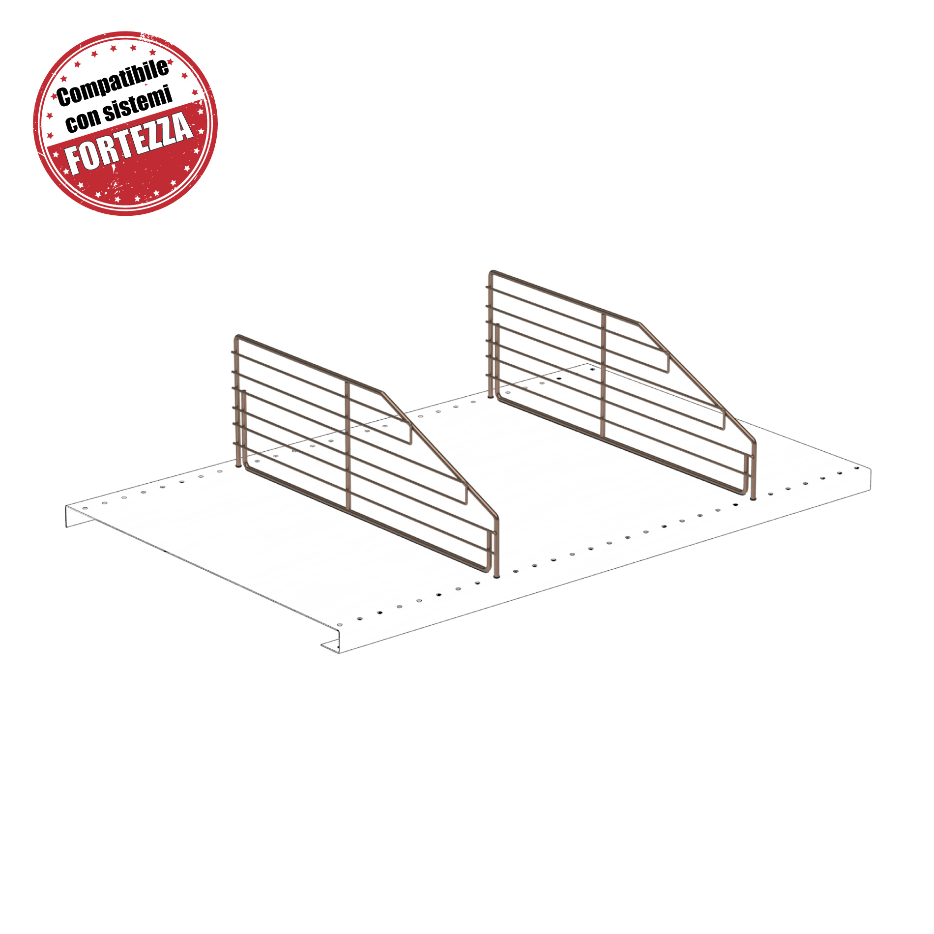 Divisorio Trapezoidale H 150/60 compatibile Fortezza (ST-0086)-image